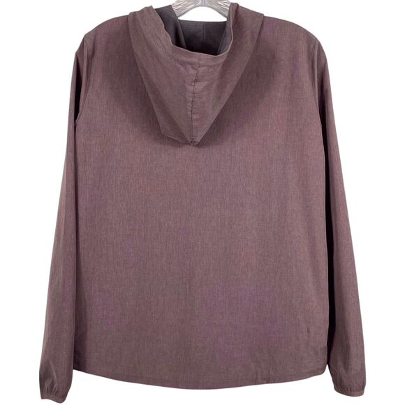 VUORI Women's Outdoor Trainer Shell Jacket Size XS Hooded Full Zip Brown # VW501 - Picture 3 of 16